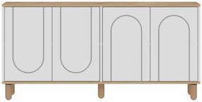 Konsoollaud Kalune Design Ravone, pruun v./sapphire oak v., 36 cm x 150 cm x 73 cm