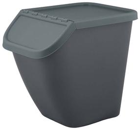 Šiukšliadėžė Branq Pelican, pilka sp., 23 l, 38 cm x 29.5 cm