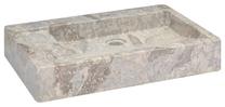 Vonios praustuvas VLX Marble 149161, marmuras, 58 cm x 39 cm x 10 cm, pilka sp.
