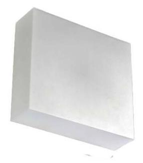 Sieninis lauko šviestuvas AZzardo Zaria D, 20W, LED, IP65, balta sp., 25 cm x 25 cm