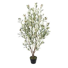 Dirbtinis augalas vazone, alyvmedis Home4you Wind, žalia sp., 130 cm