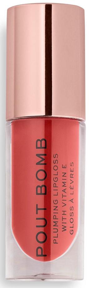 Lūpu spīdums Makeup Revolution London Pout Bomb, 4.6 ml, peachy