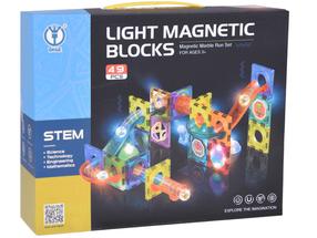Magnetinis konstruktorius Light Marble Run ZA5250, 49 vnt., įvairių spalvų