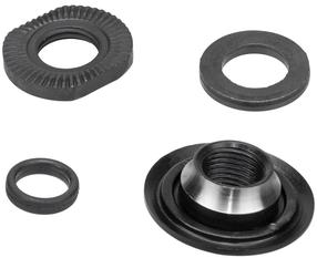 Koonus ja mutter Shimano HB-M595, kumm, must v.