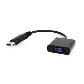 Адаптер Gembird DisplayPort to VGA VGA, Displayport, 0.15 м, черный цв.