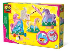 Набор для творчества SES Creative Casting & Painting 3D Horses, многоцветный