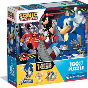 Пазл Clementoni Sonic 29797, 33.5 см x 48.5 см, 180 шт., многоцветный