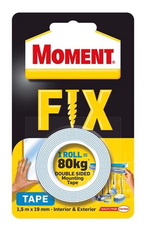 Клейкая полоска Moment, двусторонняя, 1.5 м x 19 мм
