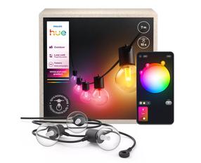 Lauko lempučių girlianda Philips Hue Festavia Globe, IP65, juoda sp., 18.2 cm x 18.3 cm