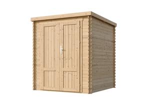 Dārza šķūnis Timbela M309F1, 204 cm x 204 cm x 200 cm, brūna krās.