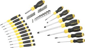 Skrūvgriežu un uzgaļu komplekts Stanley THT0-70886, 1/4"