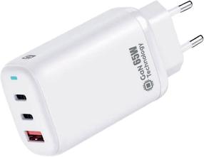 Зарядное устройство для телефона Quick QG-311, USB-A/2 x USB-C, белый цв., 65 Вт