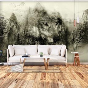 Fototapetas Artgeist Mountain Predator (Beige) XLFT1678SAM, 175 cm x 245 cm