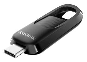 USB atmintinė SanDisk Ultra Slider, juoda sp., 32 GB
