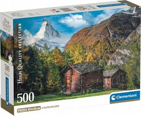 Dėlionė Clementoni Compact Charming Matterhorn 35597, 36 cm x 49 cm, 500 vnt., įvairių spalvų