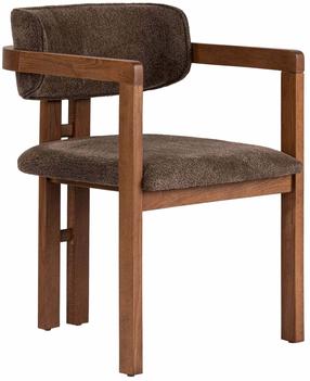 Söögitoa tool Nordure Toscana, pähklipuu v./pruun v., 54 cm x 54 cm x 76 cm