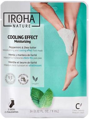 Маска для ног Iroha Nature Cooling Effect Peppermint & Shea Butter, 9 мл, 2 шт.