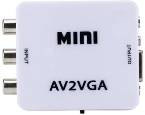 Провод RoGer RCA to VGA VGA, RCA female, белый цв.