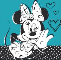 Paveikslas Minnie The Mice, 23 cm x 23 cm