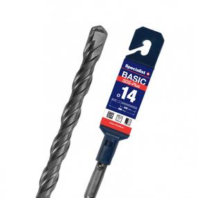 Betono grąžtas Specialist+ Basic, betonui/mūrui/raudonos plytos, sraigtinis, sds plus, 14 mm x 60 cm