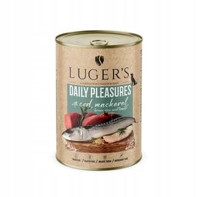 Влажный корм для собак Lugers Daily Pleasures, треска/макрель, 0.4 кг