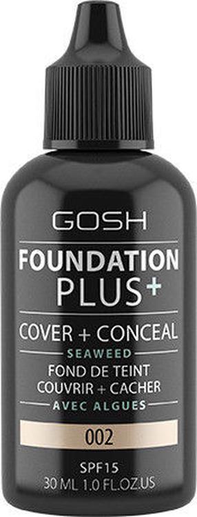 Skystas makiažo pagrindas Gosh Plus+, 02 ivory, 30 ml