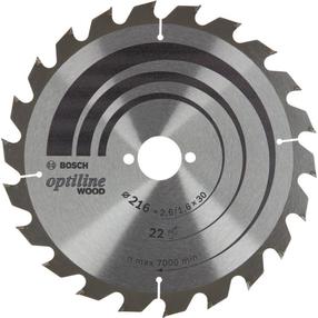 Pjovimo diskas Bosch Optiline, 216 mm x 30 mm