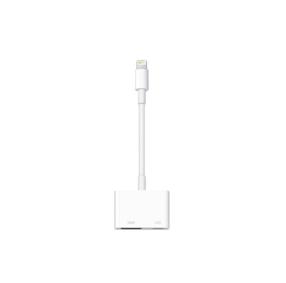 Adapteris Apple MW2P3ZM/A HDMI A Sieviete, Lightning Vīrietis, 0.1 m, balta krās.