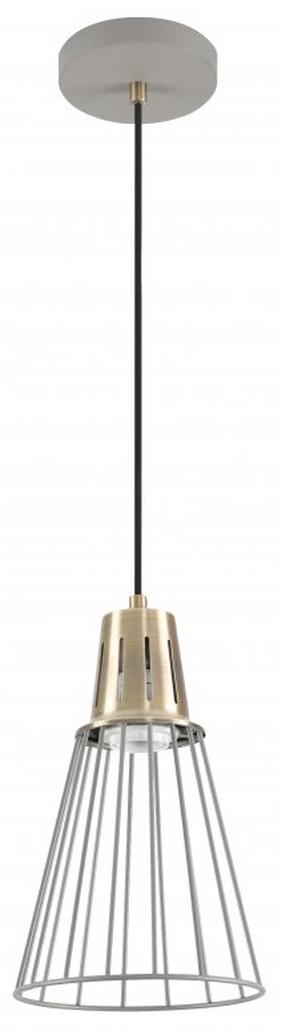 Lampa karināms GTV Kaliope 8143 OS-KAL-E27-16-DEC, E27, 1 x 40 W, zelta krās./pelēka krās. / pelēka krās.