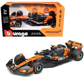  Игрушечная машина Bburago McLaren MCL 39 18-38248, 1:43, черный цв./oранжевый цв.