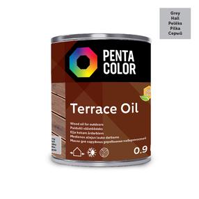Terasų aliejus Pentacolor Terrace Oil, pilka sp., 0.9 l