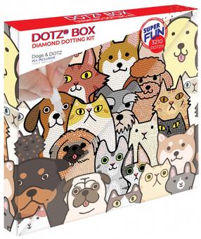 Teemantmosaiik Dante Dogs & Dotz, mitmevärviline