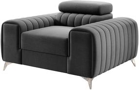 Tugitool Laurence Nube 5, hall v./grafiit v., 97 cm x 125 cm x 105 cm