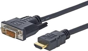 Kabelis Vivolink Pro PROHDMIDVI1.5 HDMI, DVI, 5 m, juoda sp.