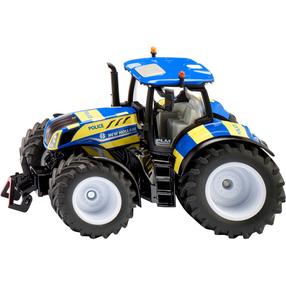 Rotaļu traktors Siku New Holland Police, 1:32, zila krās./dzeltena krās.
