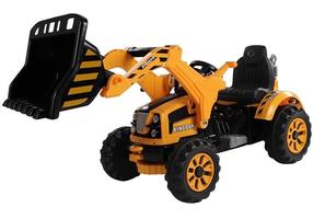 Bērnu elektriskais traktors Lean Toys Excavator LT3405, oranža krās.