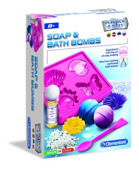Muilo gaminimo rinkinys Clementoni Soap & Bath Bombs, įvairių spalvų