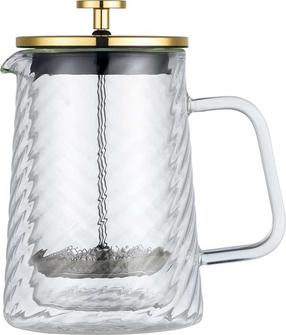 Kavinukas French Press Klausberg KB-7766, 0.6 l, skaidri sp./aukso sp./juoda sp.