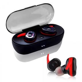 Bezvadu austiņas V. Silencer Ture Wireless Earbuds, melna krās./sarkana krās.