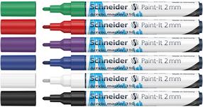 Akrüül marker Schneider Paint-lt 310, sinine v./must v./punane v.