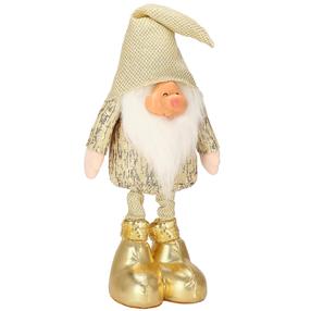 Kalėdinė dekoracija, "Nykštukas" Springos Gnome CA0704, 50 cm, aukso sp.