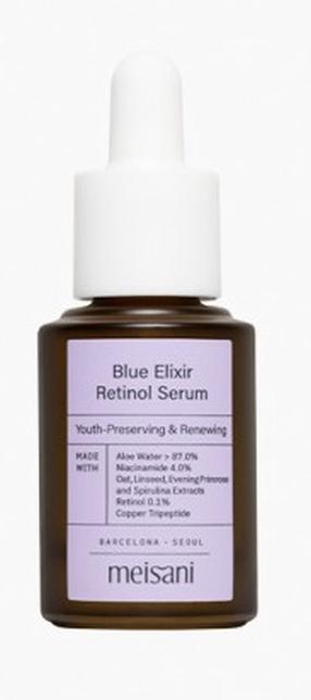 Veido serumas Meisani Blue Elixir Retinol, 15 ml