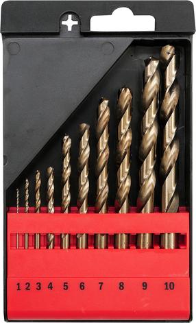Metalo grąžtų rinkinys Yato YT-41603, metalas, hss-co, cilindrinis, 1 - 10 mm x 13.3 cm