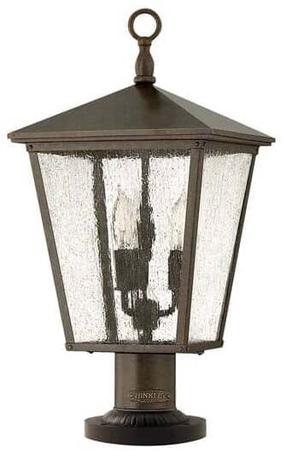 Brīvi stāvošs āra gaismeklis Elstead Lighting Trellis 3, 60W, E14, IP44, bronzas krās., 27.9 cm x 58.4 cm