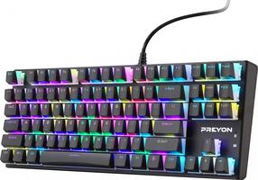 Laidinė žaidimų klaviatūra Preyon Brown Blitz Claw Gateron Brown, Anglų (US), juoda sp.