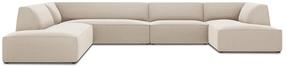 Угловой диван Micadoni Home Ruby Panoramic 7 Seats, светло-коричневый цв., левый, 366 x 273 см x 69 см