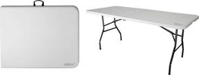 Lauko stalas Dedra N1030, balta sp., 180 cm x 74 cm x 74 cm