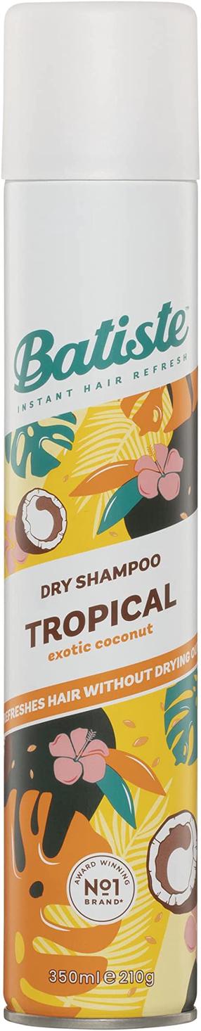 Sausais šampūns Batiste Tropical, 350 ml