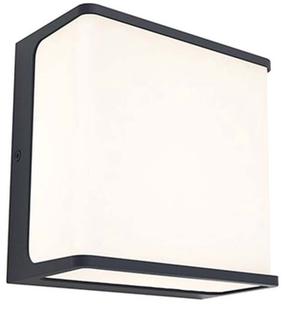 Õue seinavalgusti Lutec Doblo, 19.1W, LED, IP54, tumehall v., 15 cm x 8 cm
