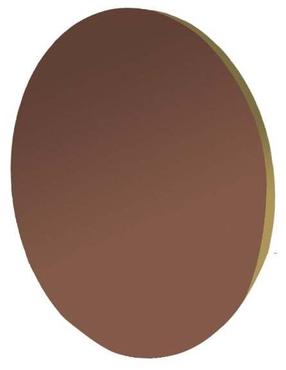 Veidrodis Kalune Design Oneas 116SAM1177, kabinamas, 70 cm x 70 cm, aukso sp./bronzos sp.